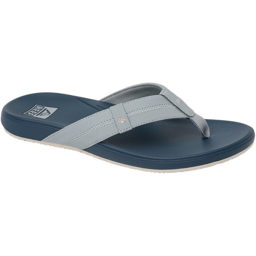 2026 Reef Mens Cushion Phantom 2.0 Flip Flops CJ9053 - Grey / Navy